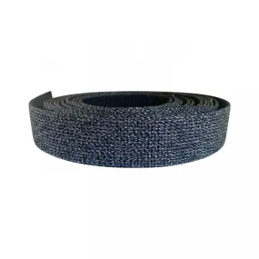 1.5" Webbing - Black Glitter