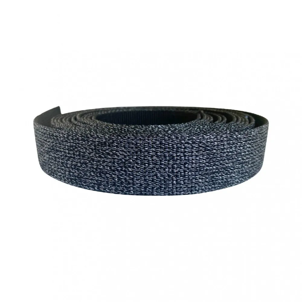 1.5" Webbing - Black Glitter