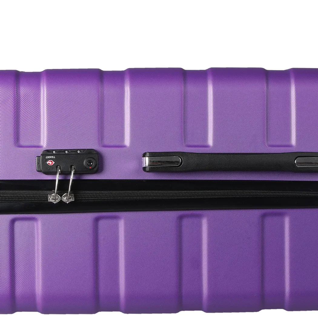 20" Carry On Luggage Case - Purple