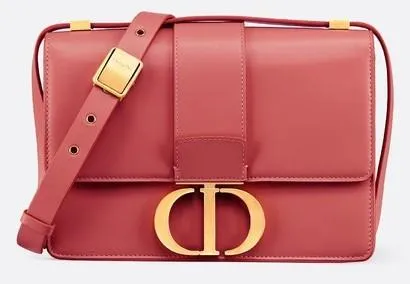 30 Montaigne Flap Bag - Pale Pink or Sienna Red