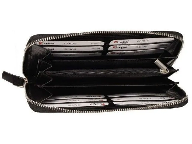 Adpel Dakota Leather Purse | Black