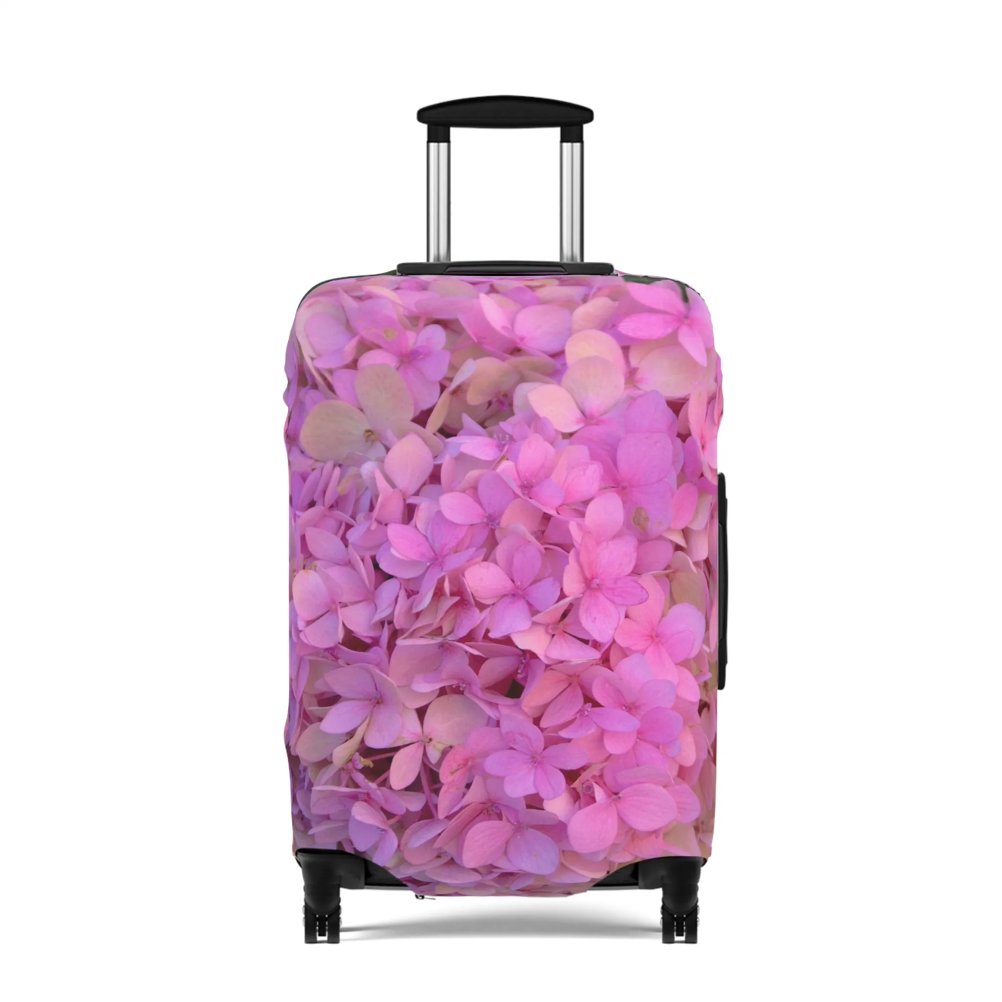 Blush Globe Luggage Cover | Floral Luggage Cover|Elastic Polyester-spandex Luggage Protector| Travel in Style |Gifts| Travel Acccessory