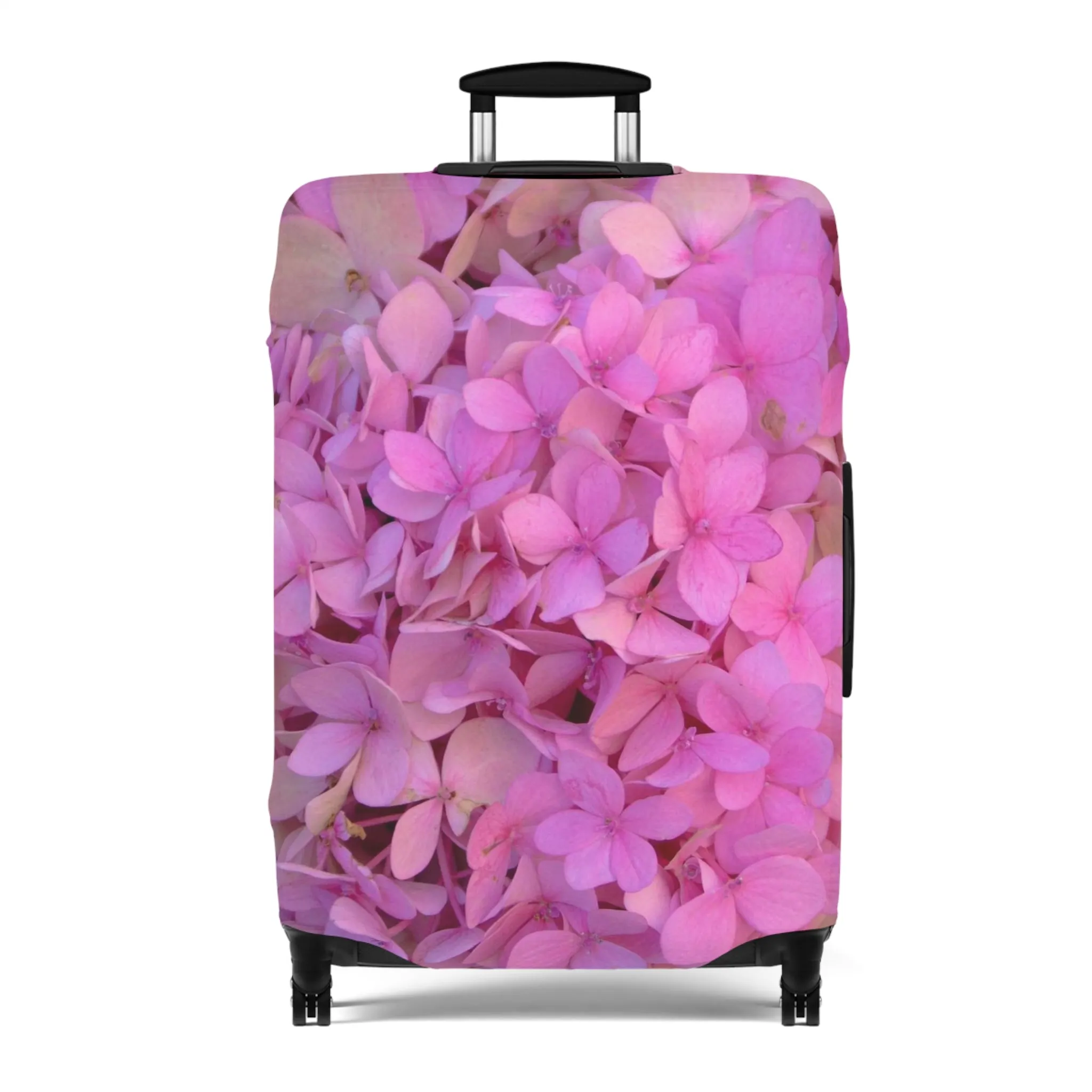 Blush Globe Luggage Cover | Floral Luggage Cover|Elastic Polyester-spandex Luggage Protector| Travel in Style |Gifts| Travel Acccessory