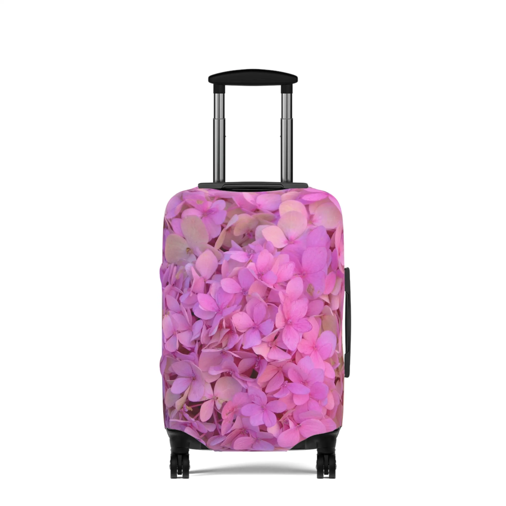 Blush Globe Luggage Cover | Floral Luggage Cover|Elastic Polyester-spandex Luggage Protector| Travel in Style |Gifts| Travel Acccessory