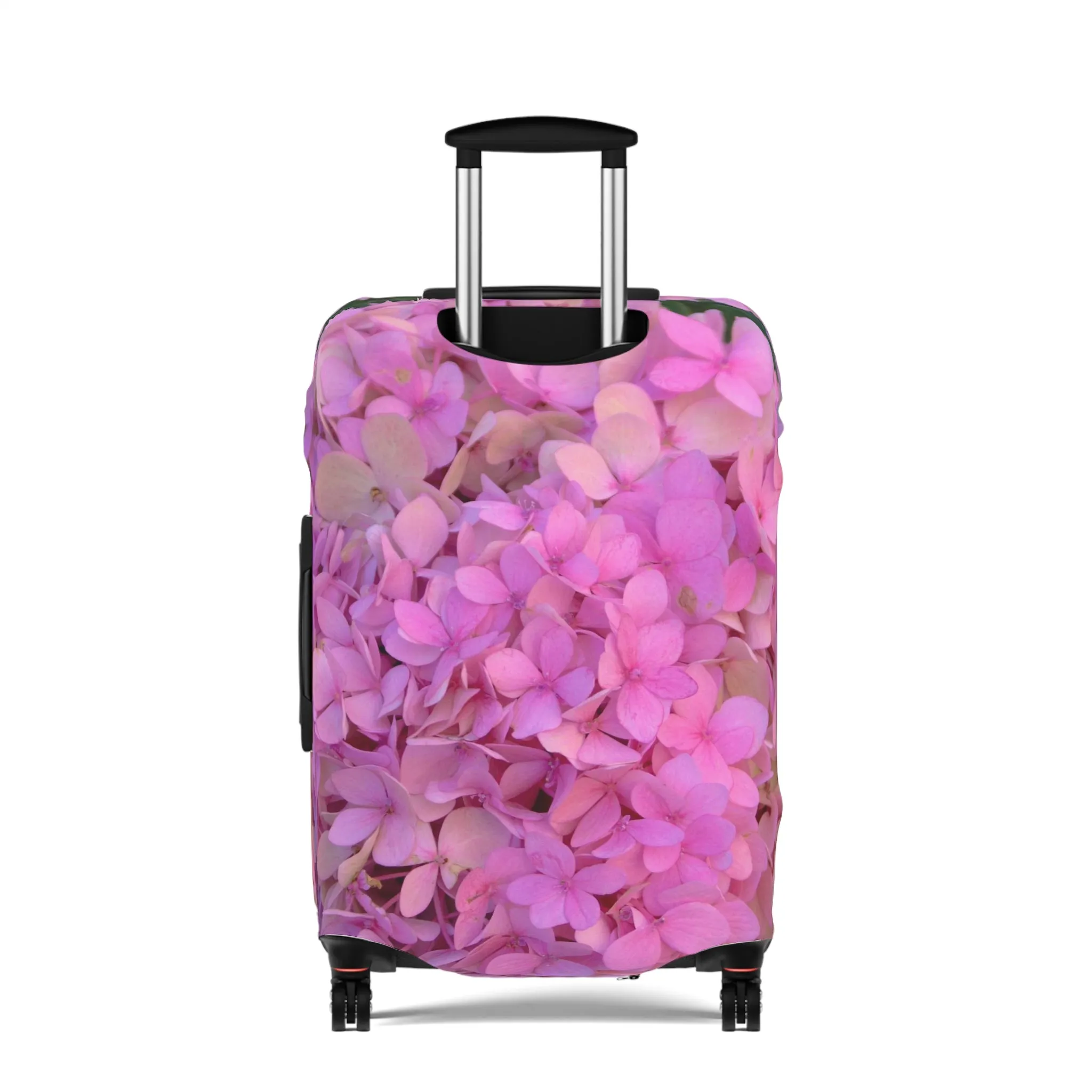 Blush Globe Luggage Cover | Floral Luggage Cover|Elastic Polyester-spandex Luggage Protector| Travel in Style |Gifts| Travel Acccessory