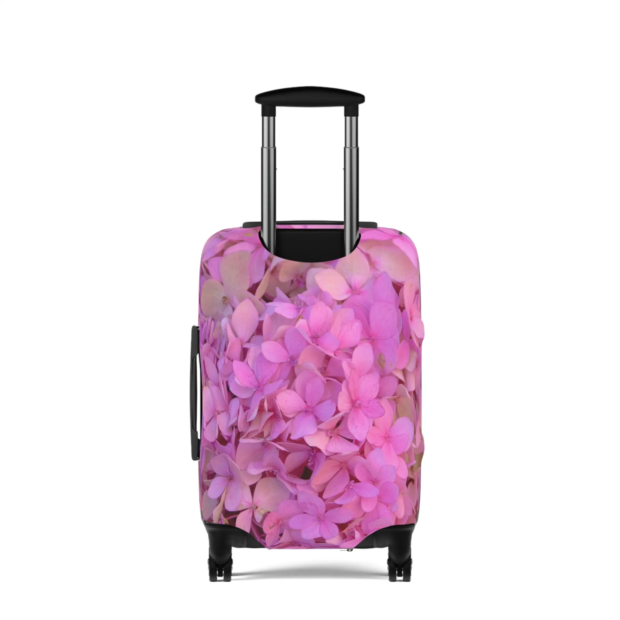 Blush Globe Luggage Cover | Floral Luggage Cover|Elastic Polyester-spandex Luggage Protector| Travel in Style |Gifts| Travel Acccessory