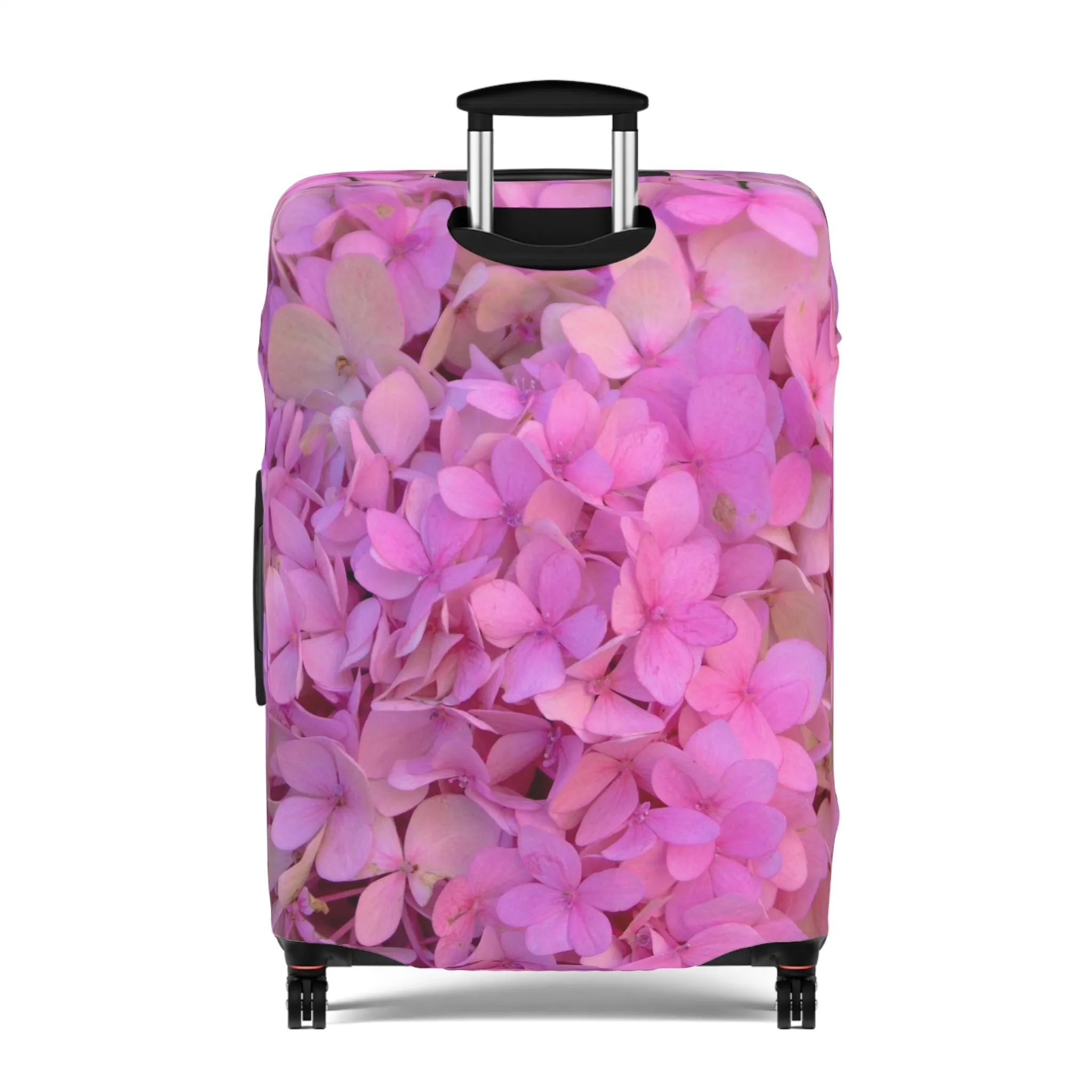 Blush Globe Luggage Cover | Floral Luggage Cover|Elastic Polyester-spandex Luggage Protector| Travel in Style |Gifts| Travel Acccessory