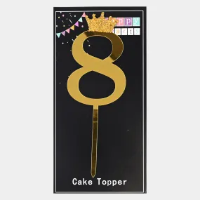 Cake Topper Numeric "8"