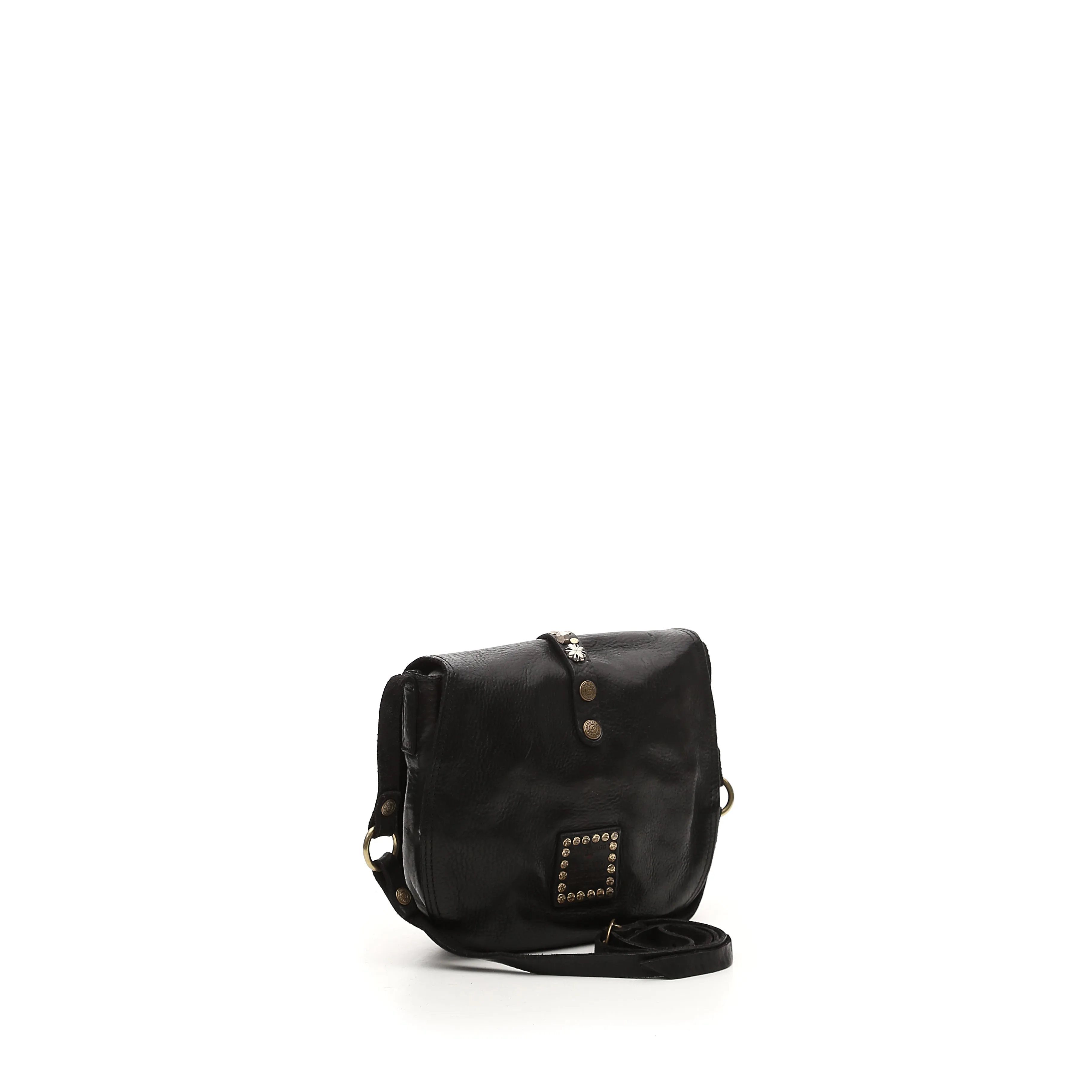 CAMPOMAGGI Crossbody Medium Cow & Strap With Studs