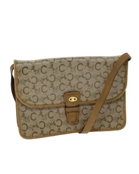 CELINE Cabas Phantom Beige Canvas Leather Shoulder Bag