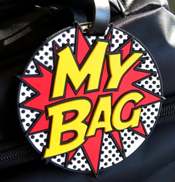 Comic Book My Bag 3D Luggage Tag