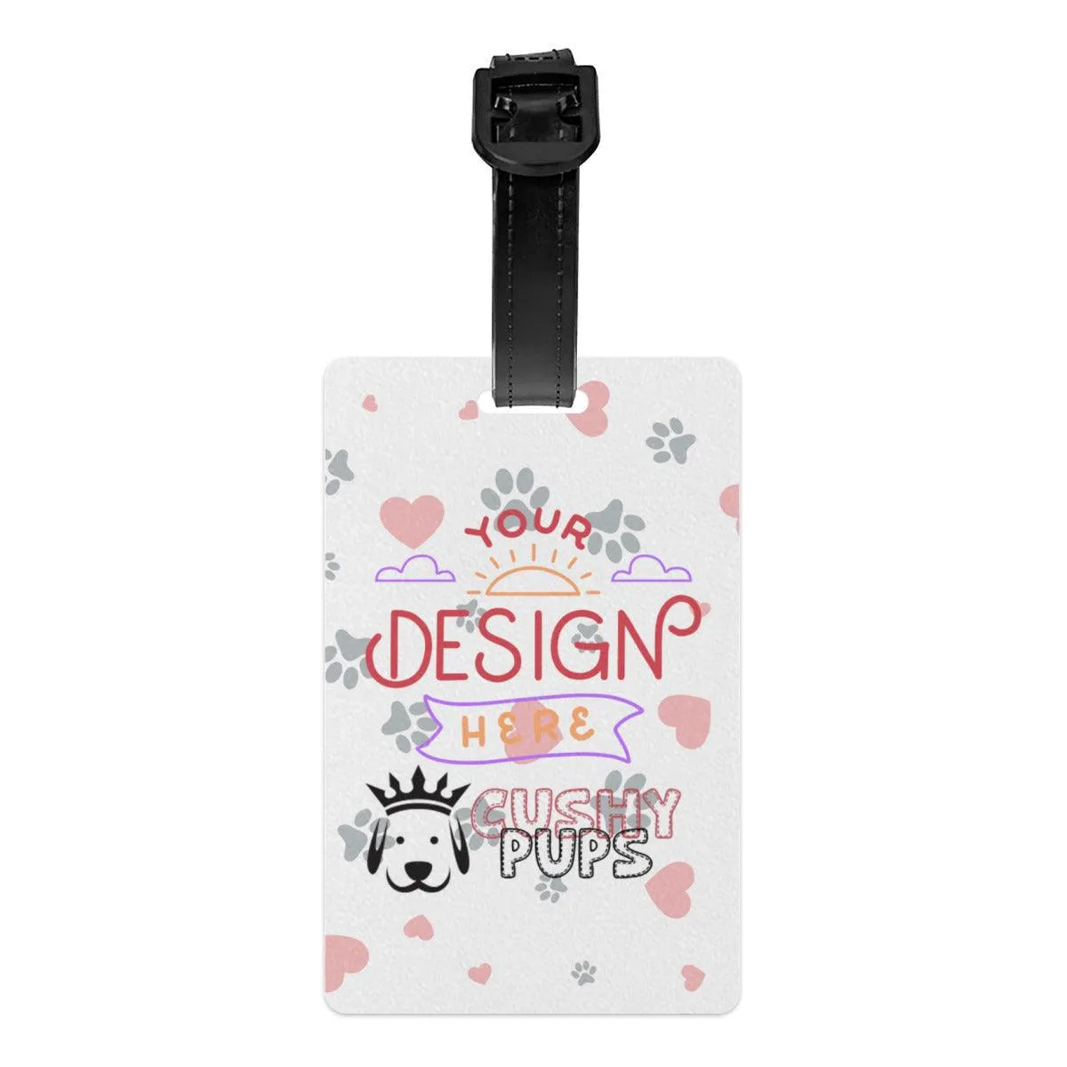 Custom Luggage Tag, Personalized Luggage Tags, Custom Bag Tags, Monogrammed Luggage Tags - Cushy Pups Description: