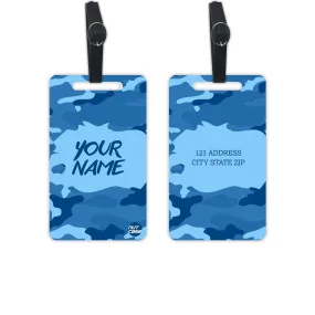 Custom Travel Luggage Tag for Men Add Name Set of 2 - Army