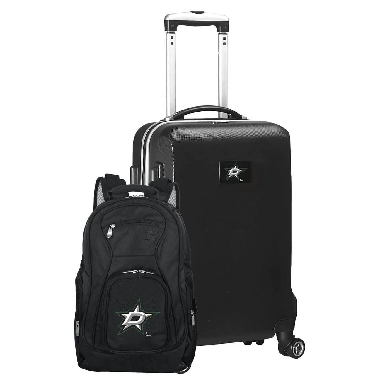 Dallas Stars Deluxe 2-Piece Backpack and Carry-on Set in Black