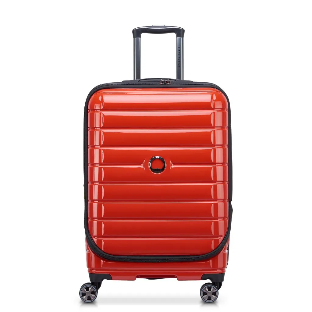 Delsey Shadow 55cm Laptop Sleeve Carry On Luggage - Red