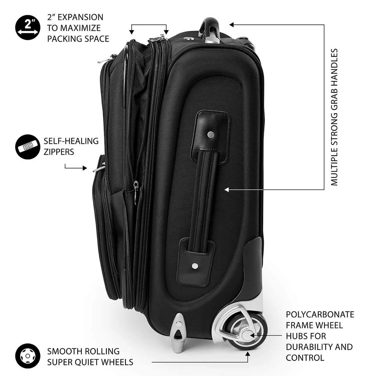 Eastern Washington Carry On Luggage | Eastern Washington Rolling Carry On Luggage