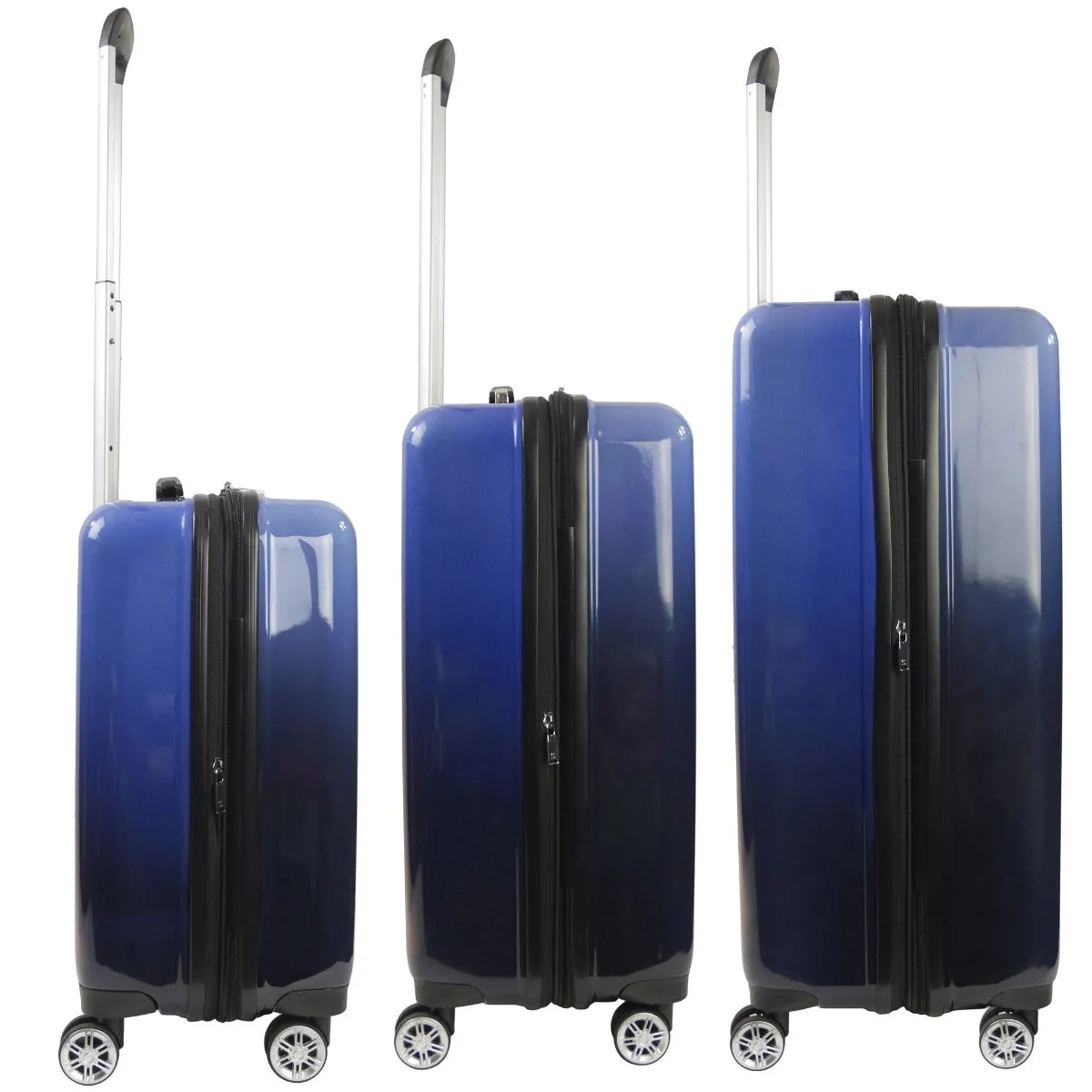 Ful Impulse Ombre Hardside Spinner Luggage 3pc set - Blue