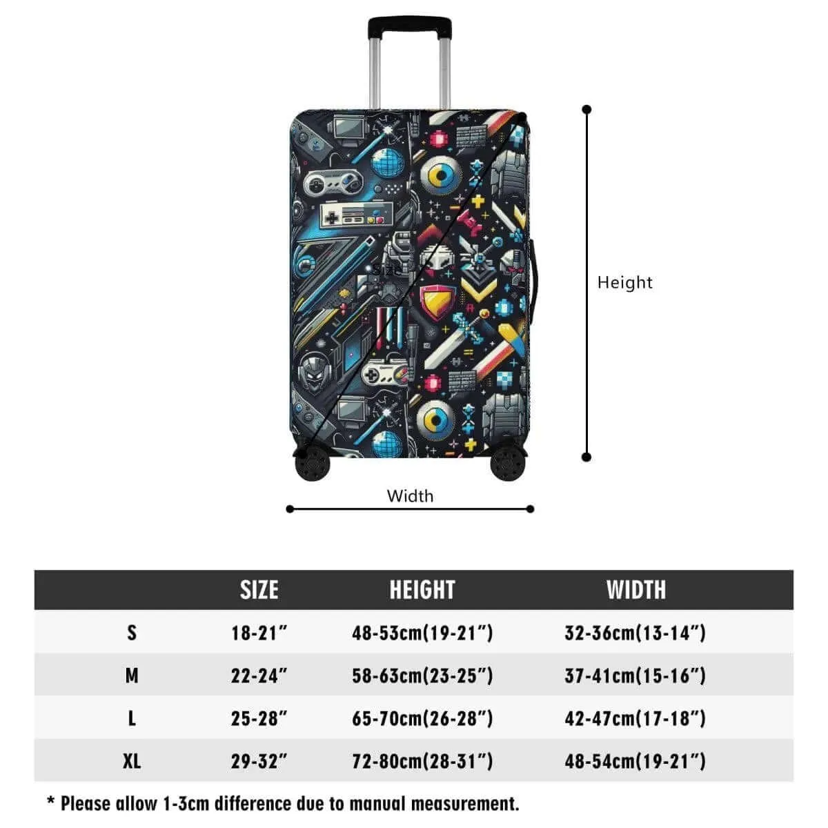 Gaming Travel Luggage Cover