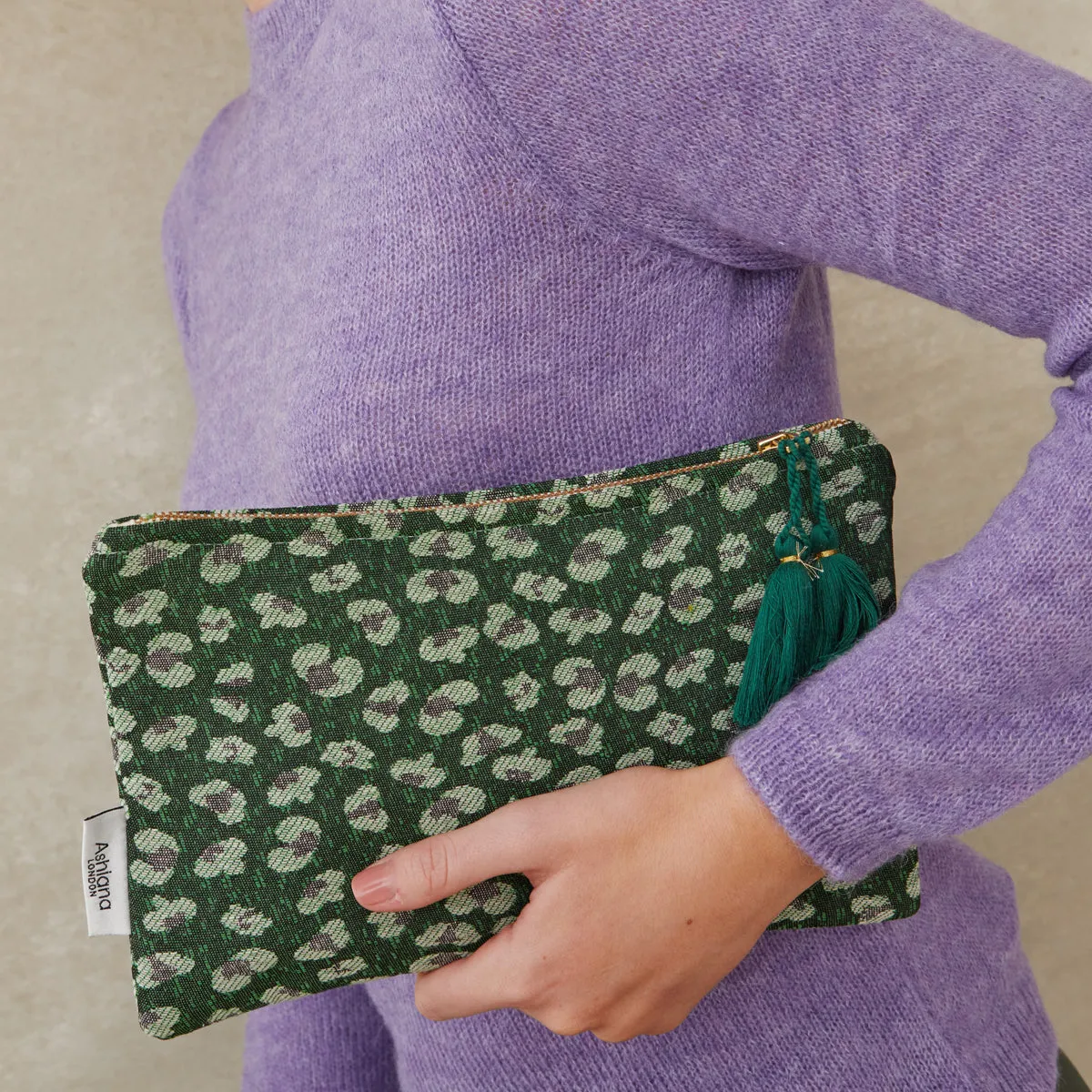 Green Leopard Miami Pouch