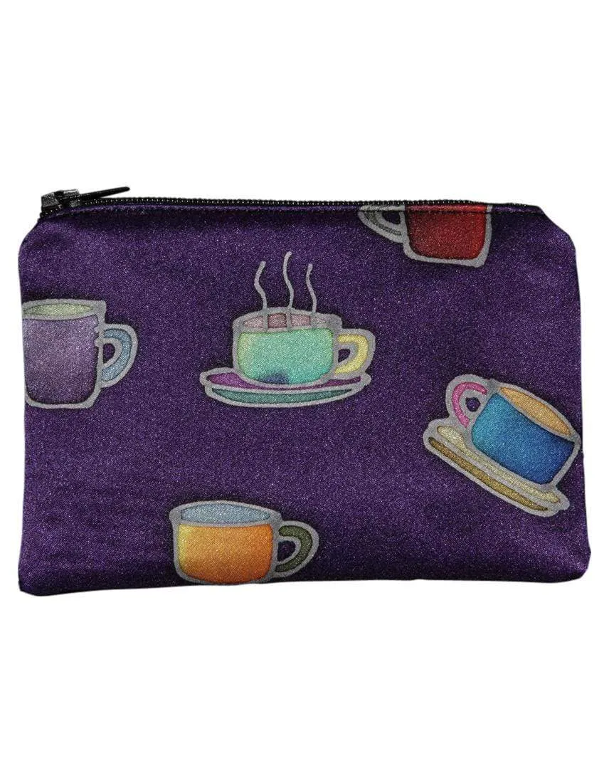 Hand-Painted Silk Change Purse -Cup