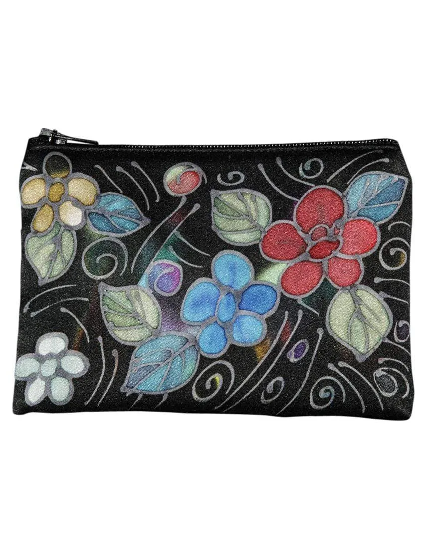 Hand-Painted Silk Change Purse - Suzy