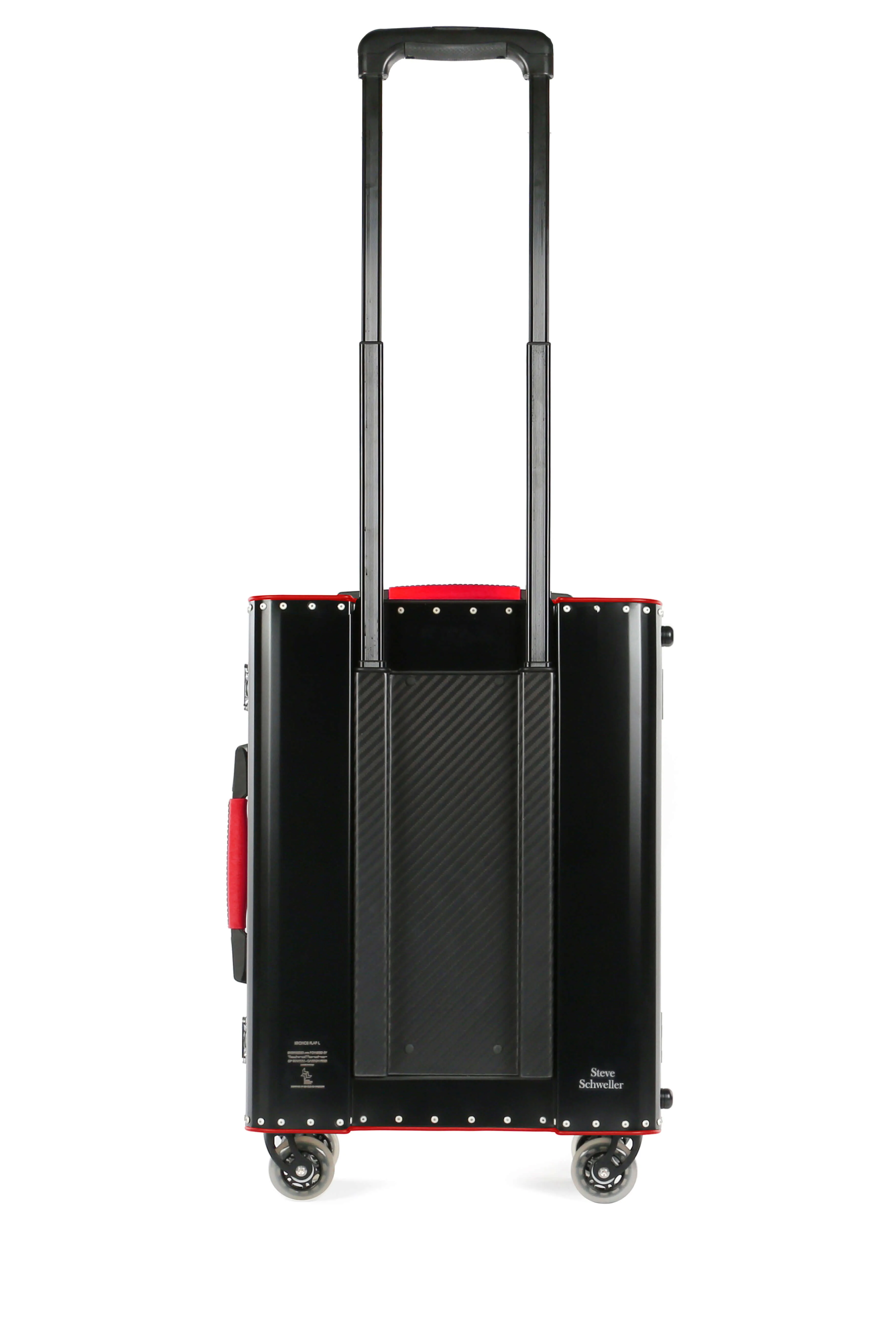 Kronos Black Pocket Titanium Cabin Trolley, Red