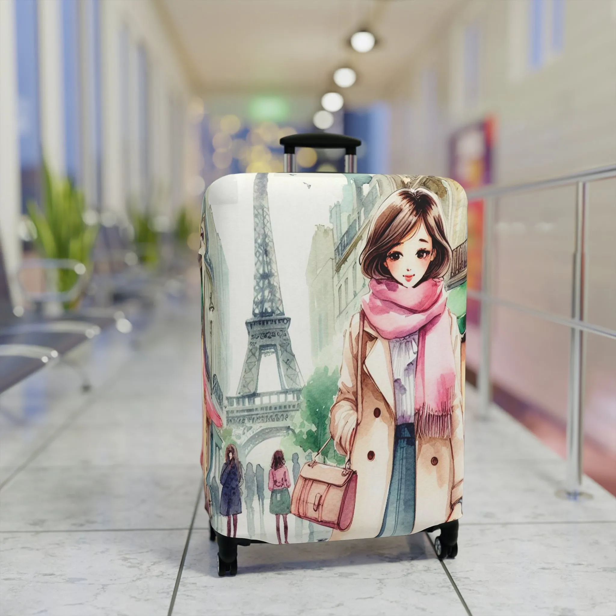 Luggage Cover, Just a Girl Who loves Travelling, awd-2107