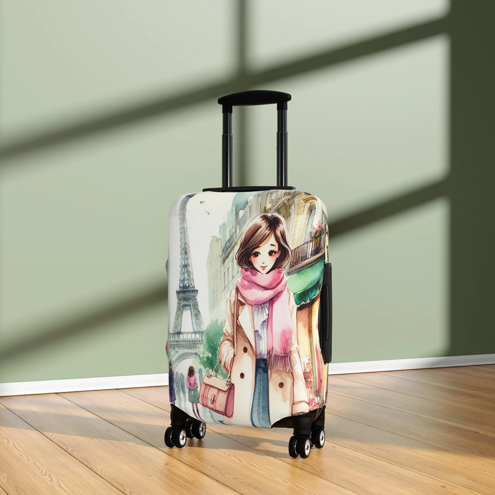 Luggage Cover, Just a Girl Who loves Travelling, awd-2107