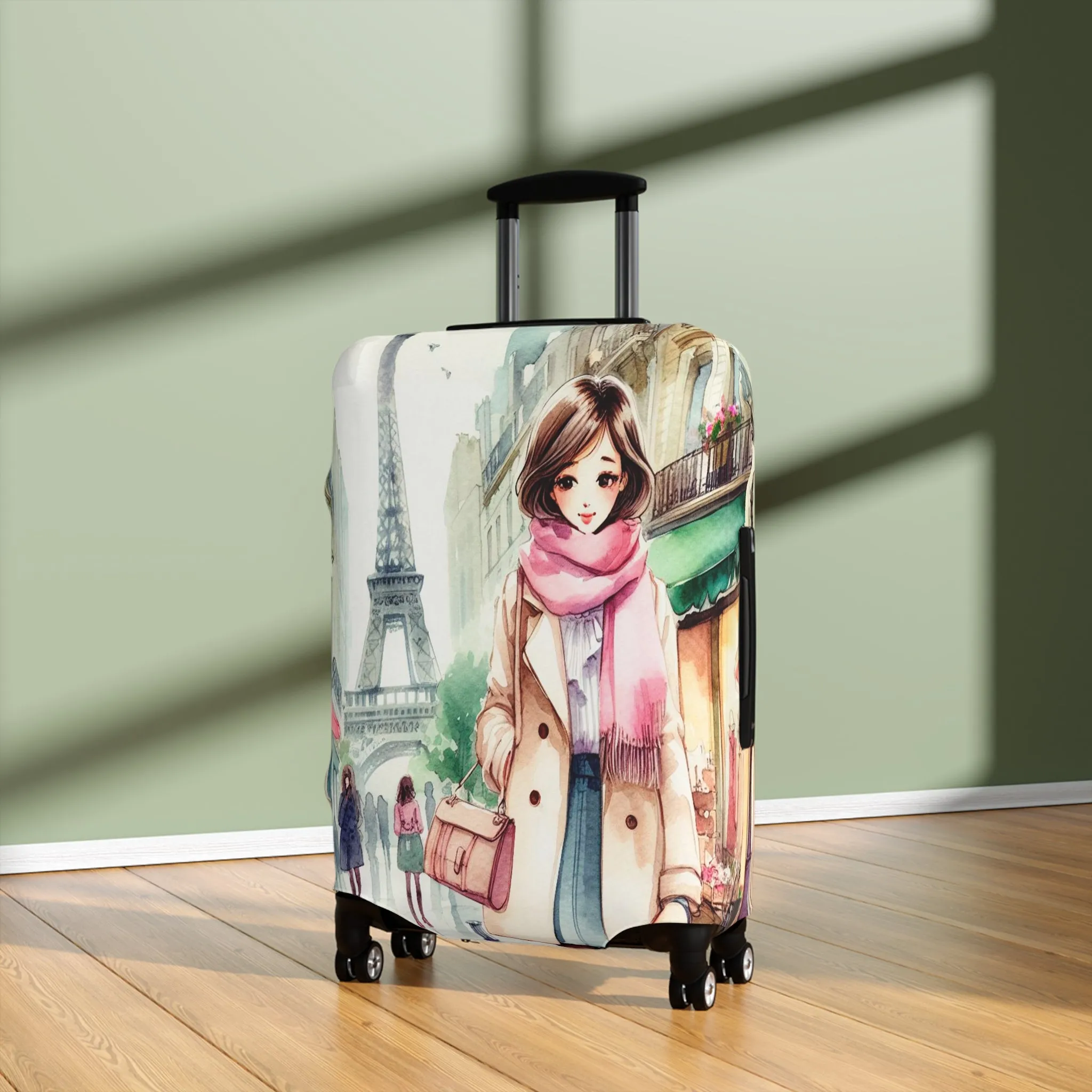 Luggage Cover, Just a Girl Who loves Travelling, awd-2107