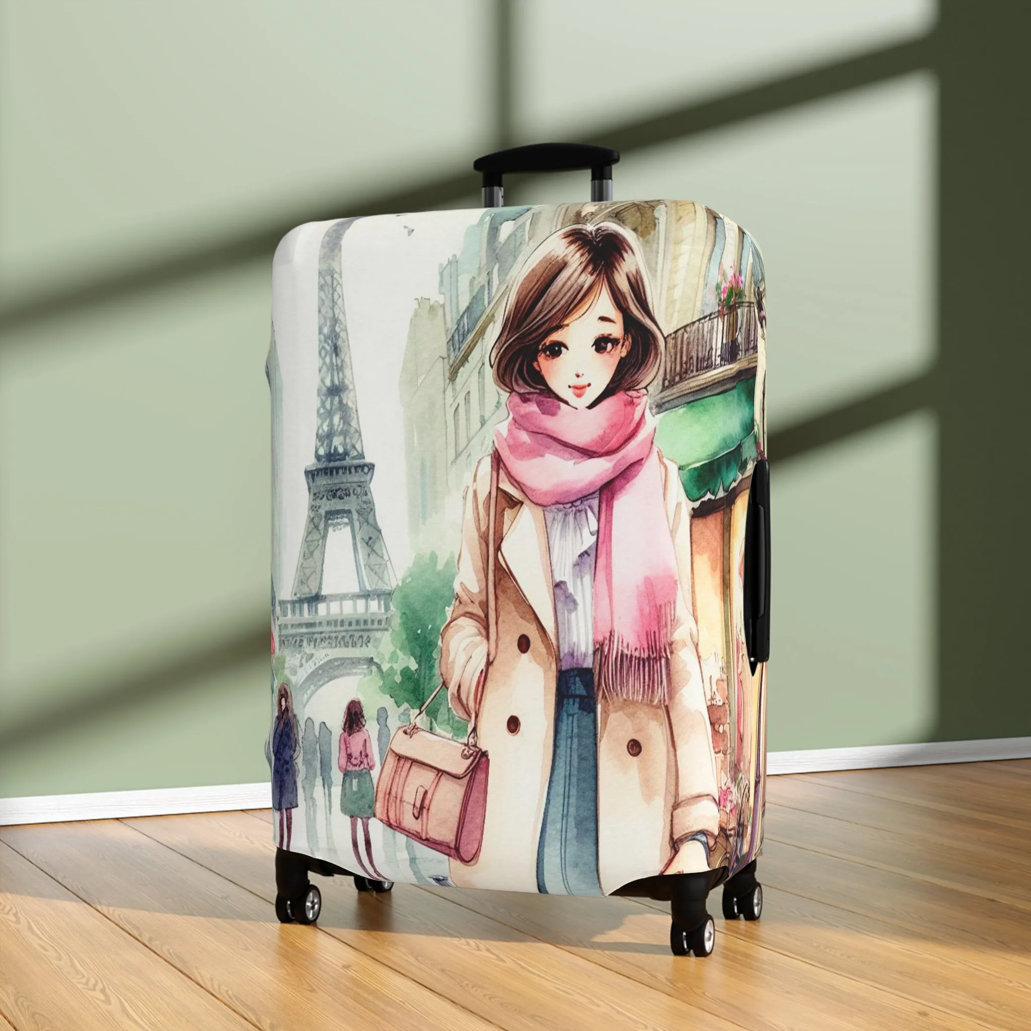 Luggage Cover, Just a Girl Who loves Travelling, awd-2107