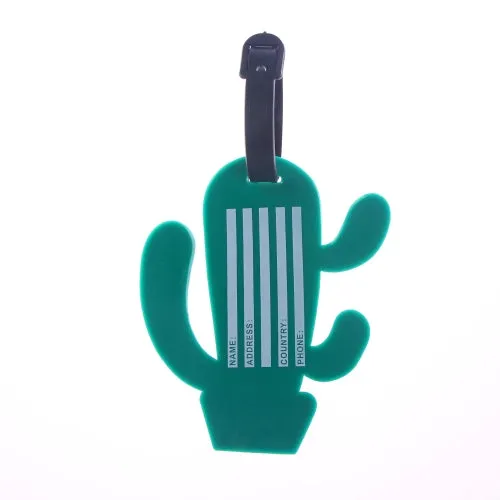 Luggage Tag Suitcase Identifier for Travel - Cactus Design