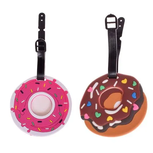 Luggage Tag Suitcase Identifier for Travel - Donut Design