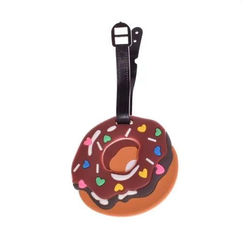 Luggage Tag Suitcase Identifier for Travel - Donut Design