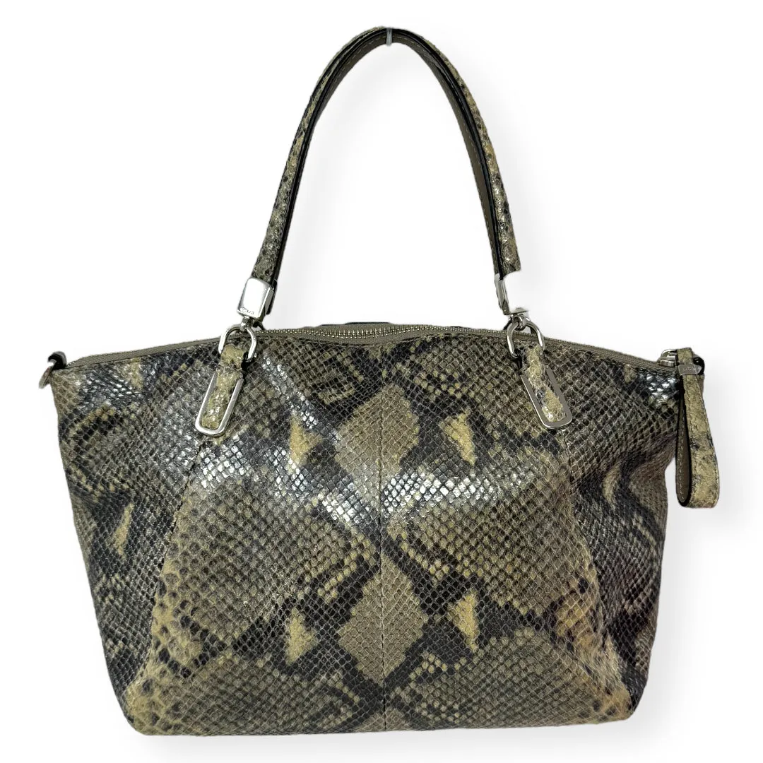 Madison Small Kelsey Satchel Python Embossed Leather Designer By Coach  Size: Medium