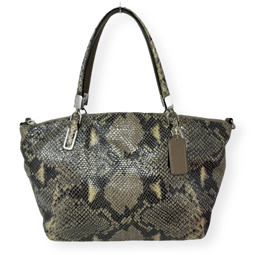 Madison Small Kelsey Satchel Python Embossed Leather Designer By Coach  Size: Medium