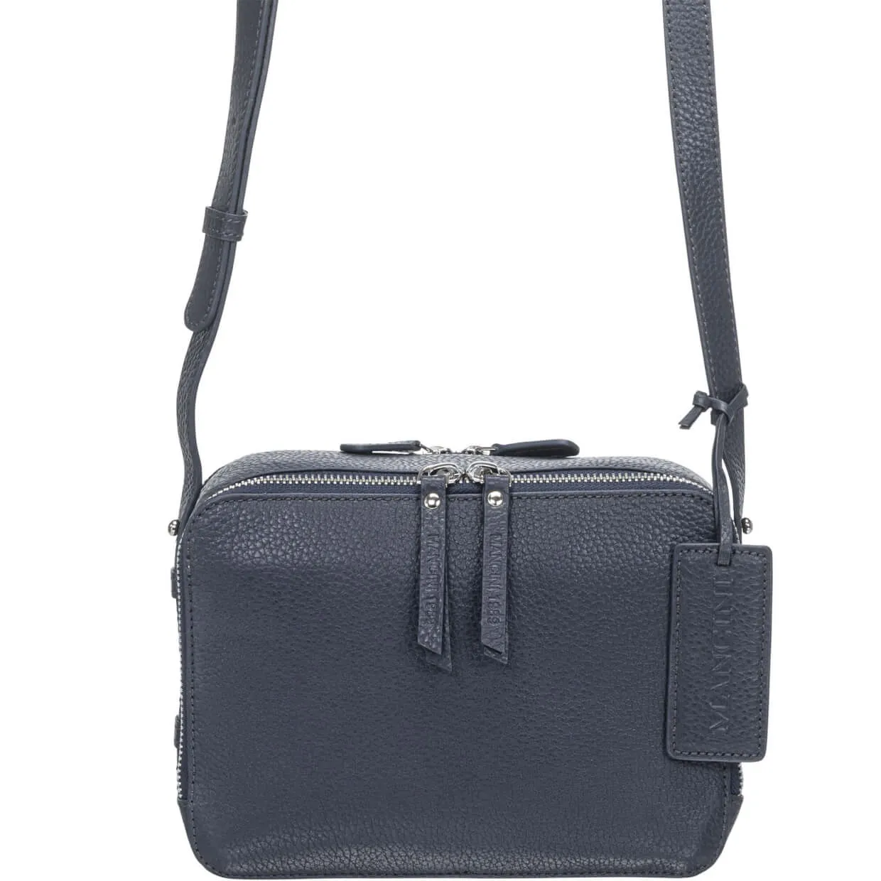 Mancini Pebbled Rachel Camera Style Crossbody Bag