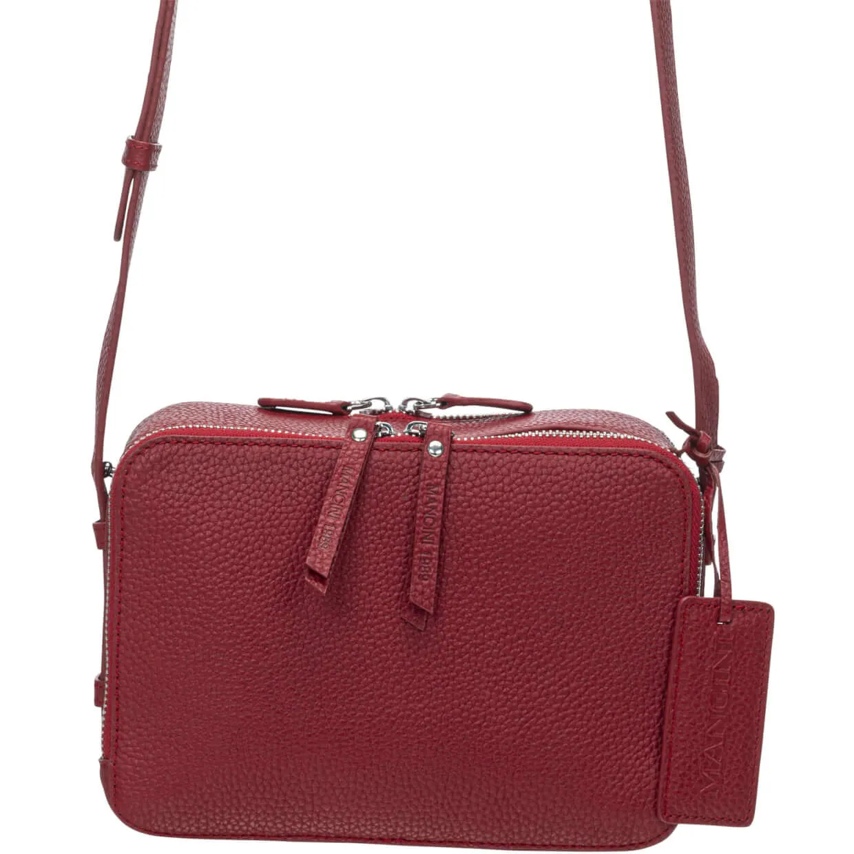 Mancini Pebbled Rachel Camera Style Crossbody Bag