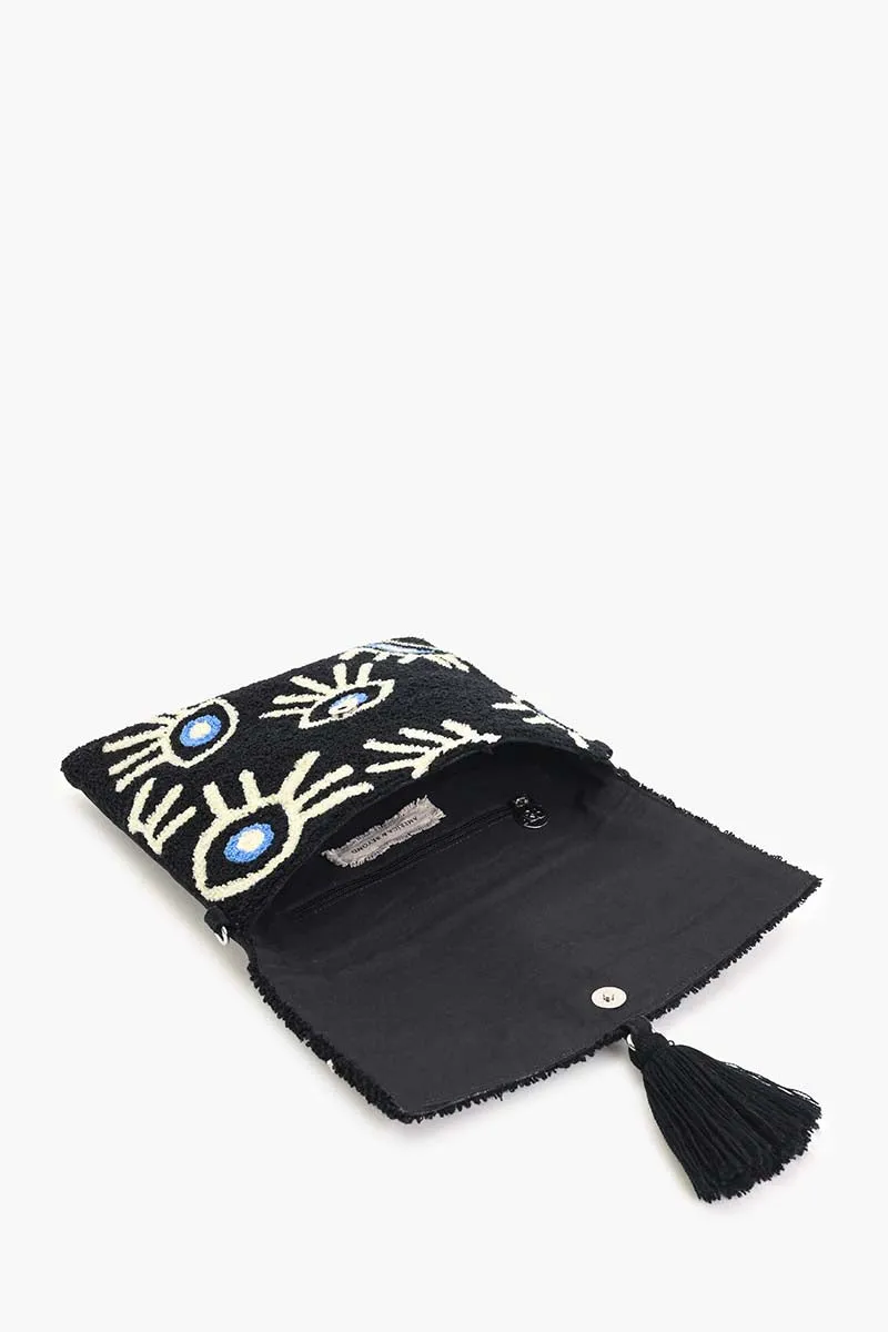 Midnight Whimsical Wonder Eye Clutch