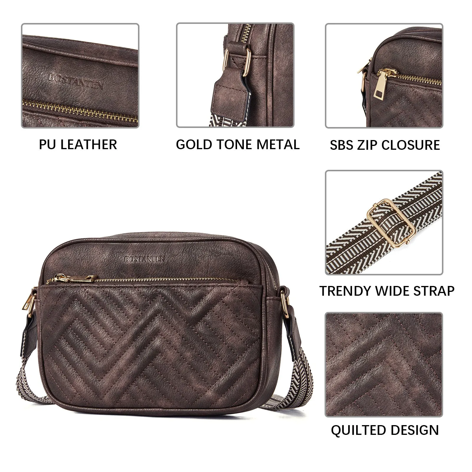 Nola Stylish Quilted Crossbody Bag for Women