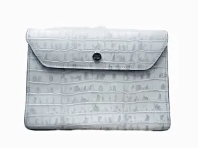 REAGAN CROC EMBOSSED CLUTCH