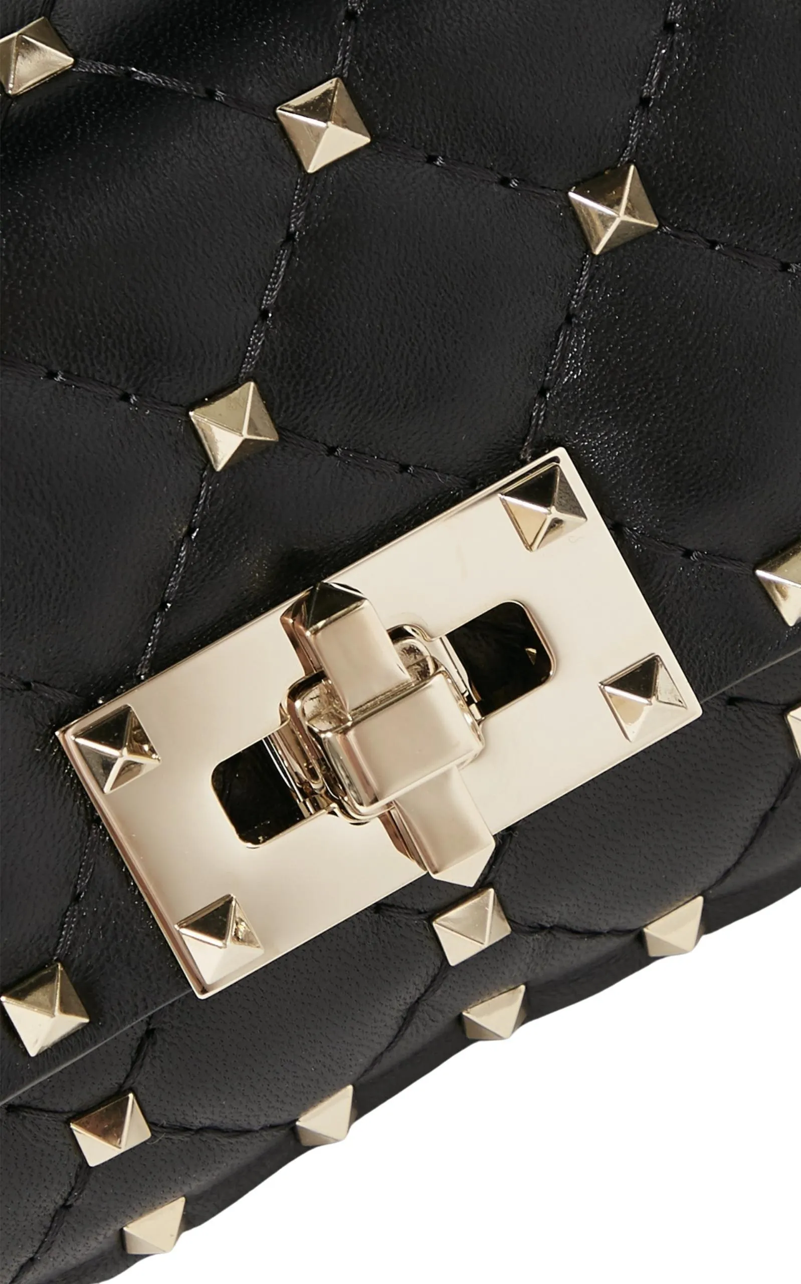 Rockstud Spike Mini Leather Shoulder Bag