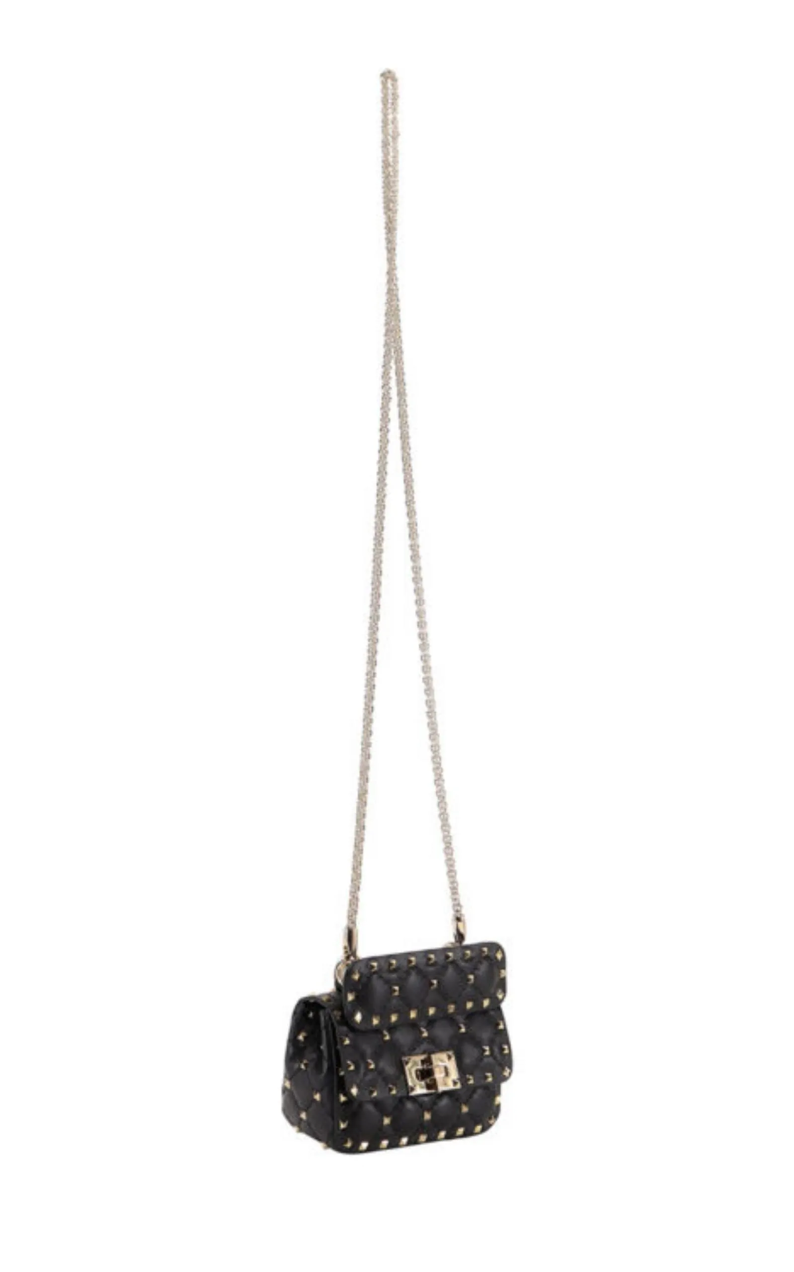 Rockstud Spike Mini Leather Shoulder Bag