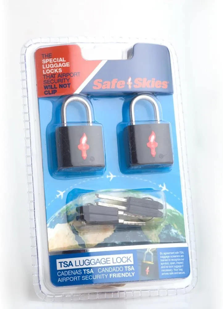 Safe Skies Padlock Double Set - Neon Black