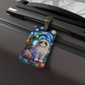 Starry Night Rag Doll Cat Lover  - Luggage Tag