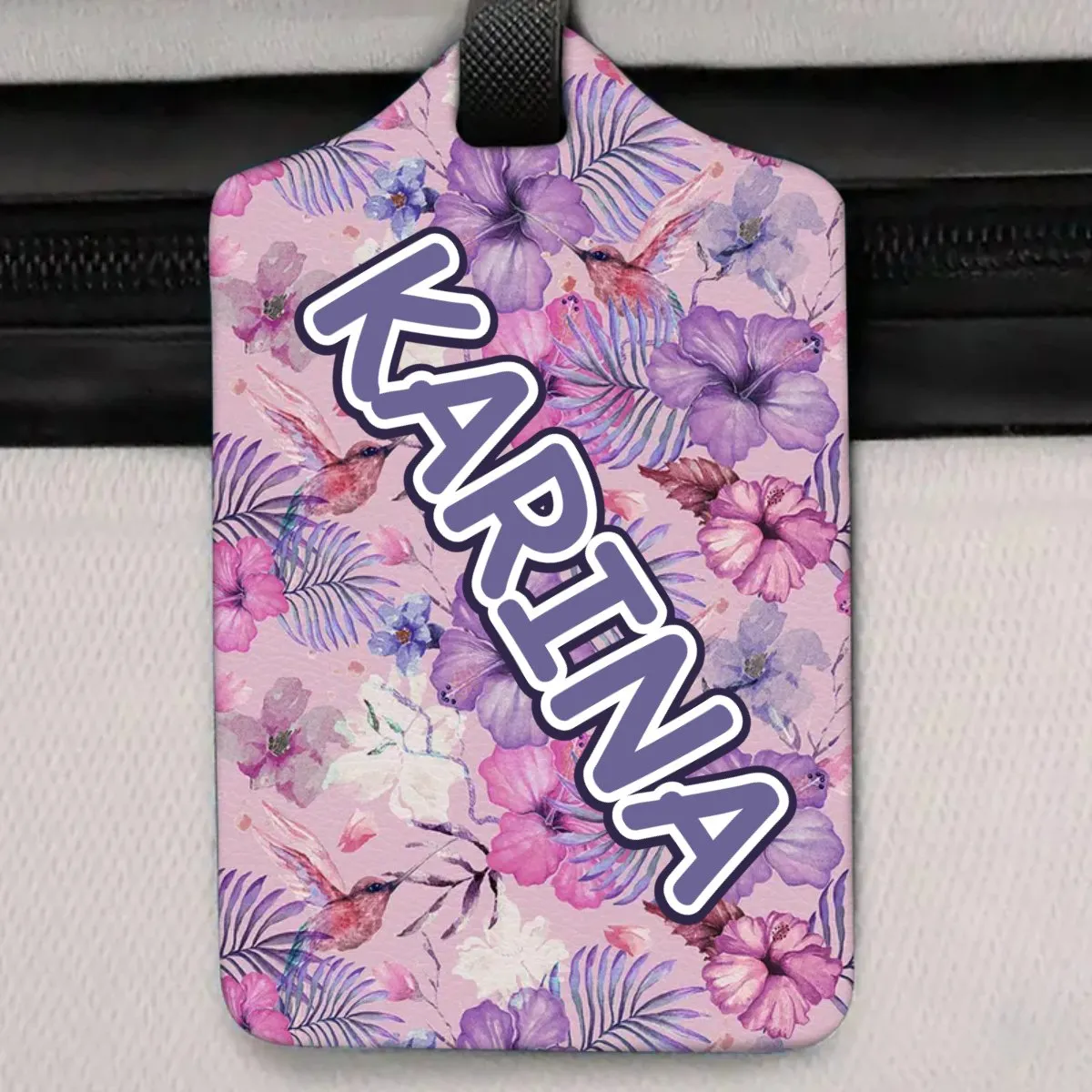 Travel Lovers - Tropical Name Tag - Personalized Custom Luggage Tag