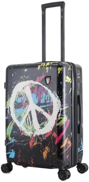 TUCCI Italy Peace In The World 24” Medium Hardside Checked Suitcase