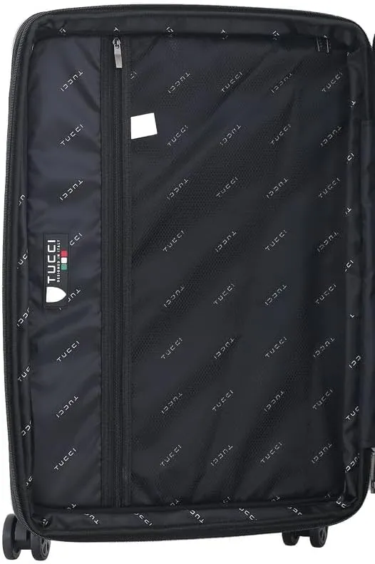 TUCCI Italy Peace In The World 24” Medium Hardside Checked Suitcase