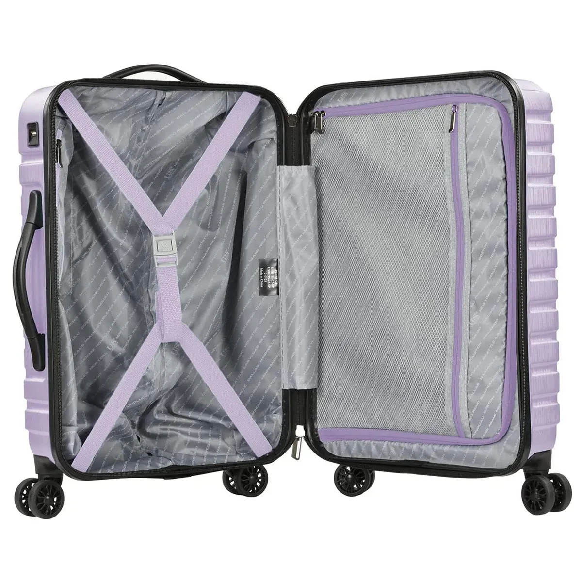 U.S. Traveler Boren Hardside Spinner Luggage With Aluminum Handle, Carry-on