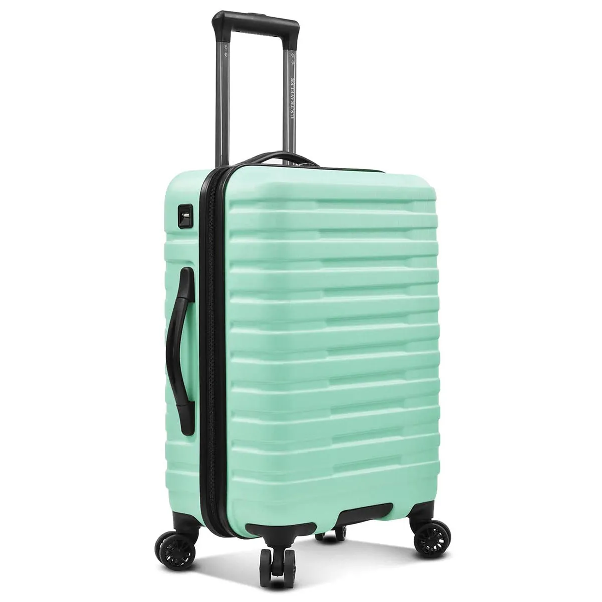 U.S. Traveler Boren Hardside Spinner Luggage With Aluminum Handle, Carry-on