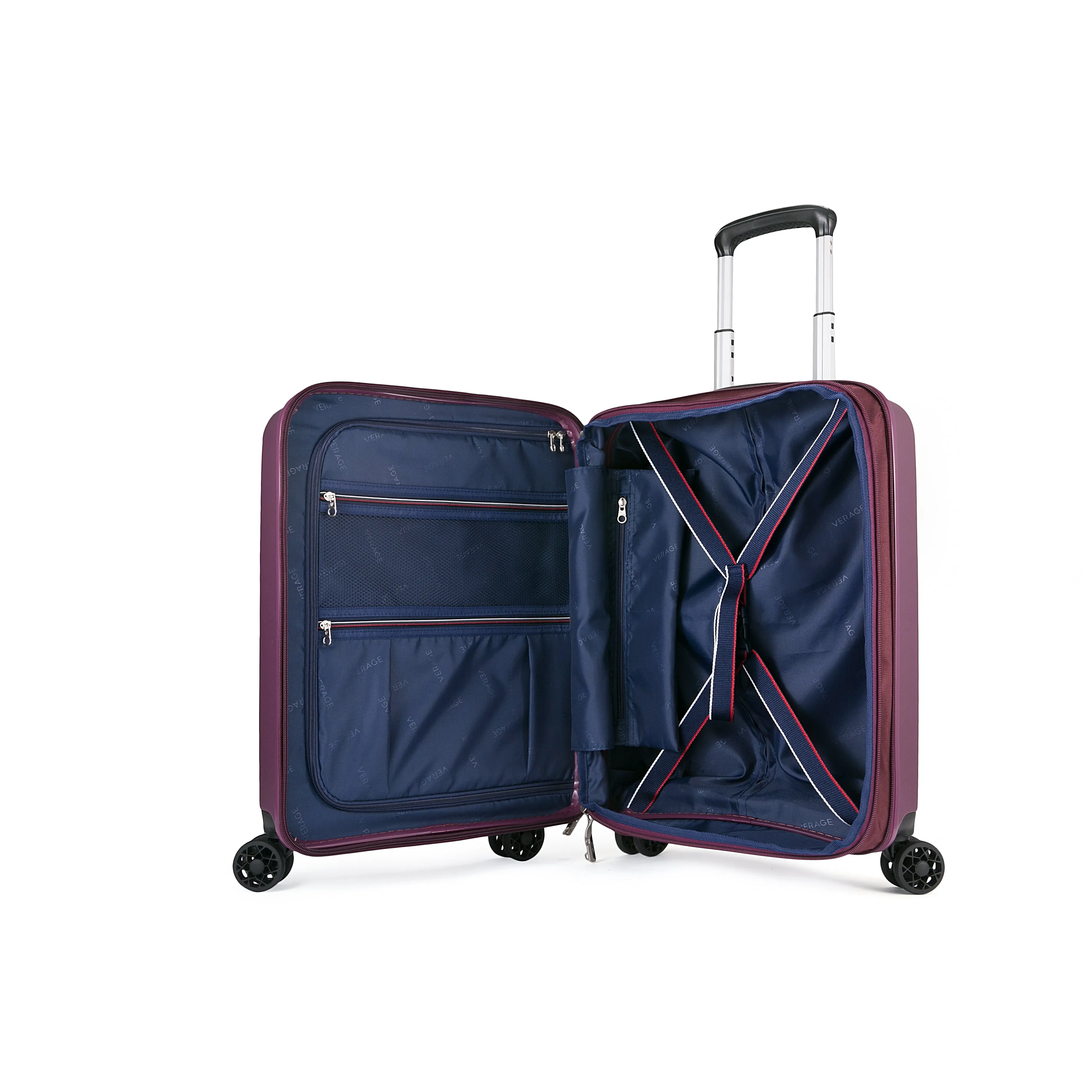 Verage Diamond Expandable 4 Wheel Spinner Luggage 19" Carry-On